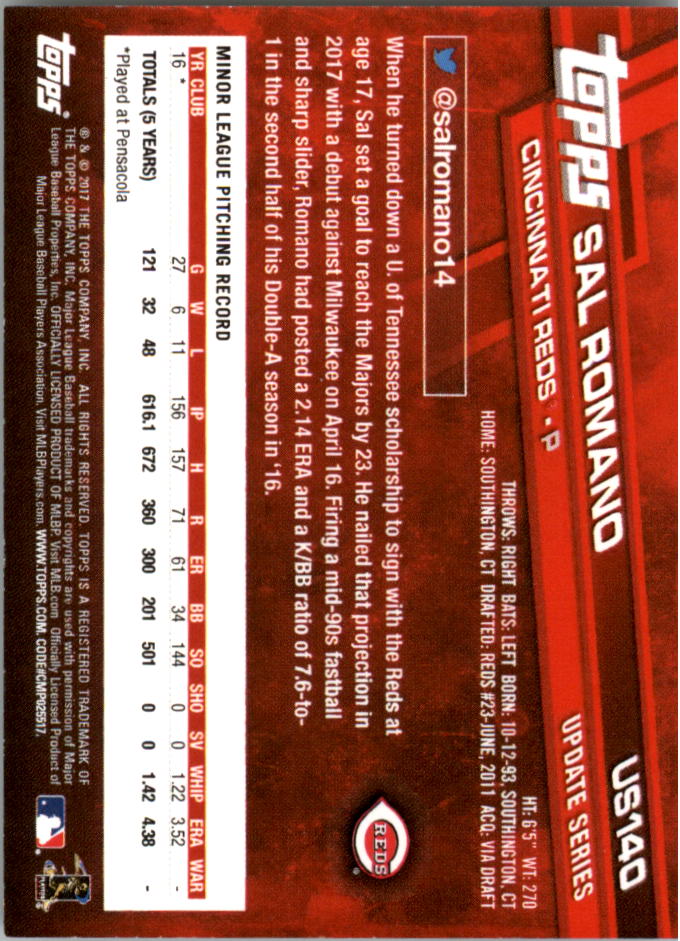 Topps On Demand 2017 mini actualización béisbol US101-US200 tú eliges - Imagen 55 de 123