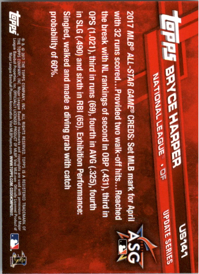 Topps On Demand 2017 mini actualización béisbol US101-US200 tú eliges - Imagen 57 de 123