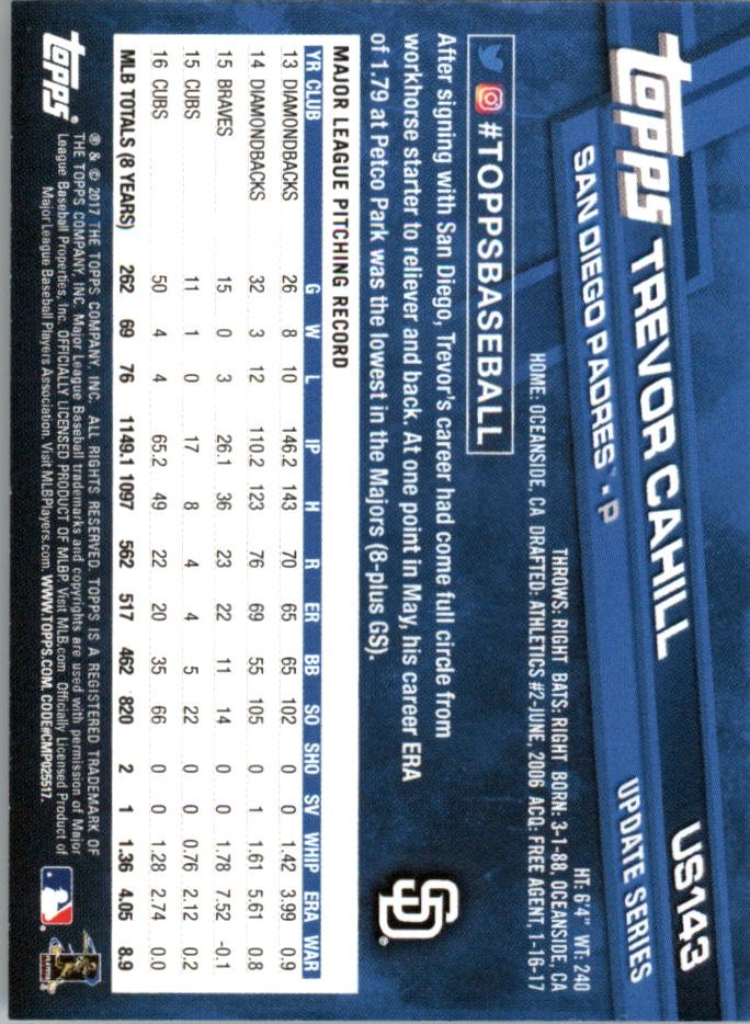 Topps On Demand 2017 mini actualización béisbol US101-US200 tú eliges - Imagen 59 de 123