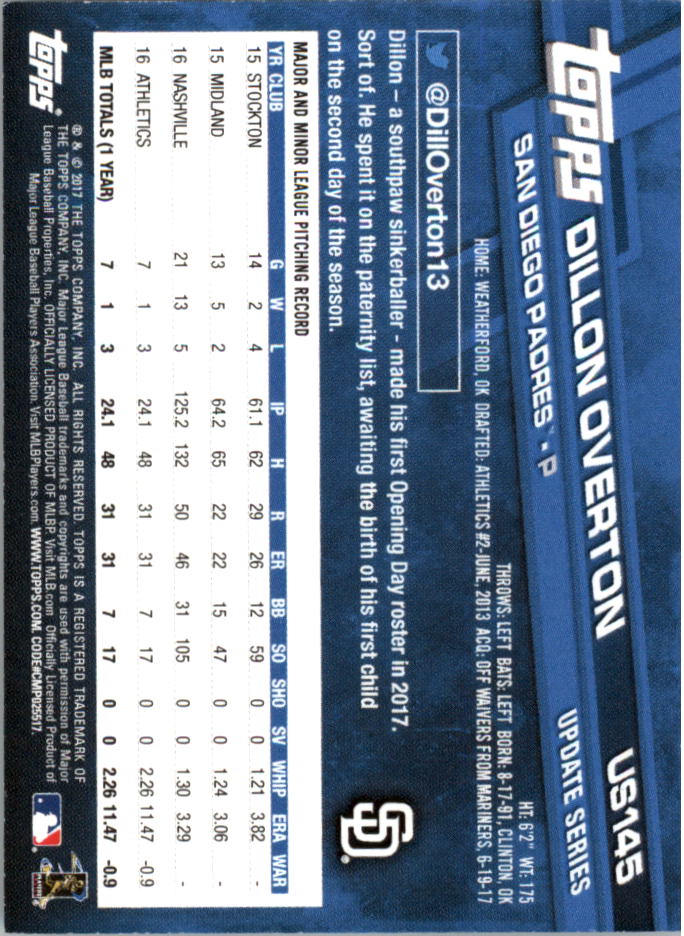 Topps On Demand 2017 mini actualización béisbol US101-US200 tú eliges - Imagen 63 de 123