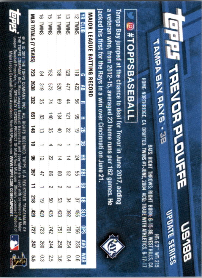 Topps On Demand 2017 mini actualización béisbol US101-US200 tú eliges - Imagen 113 de 123