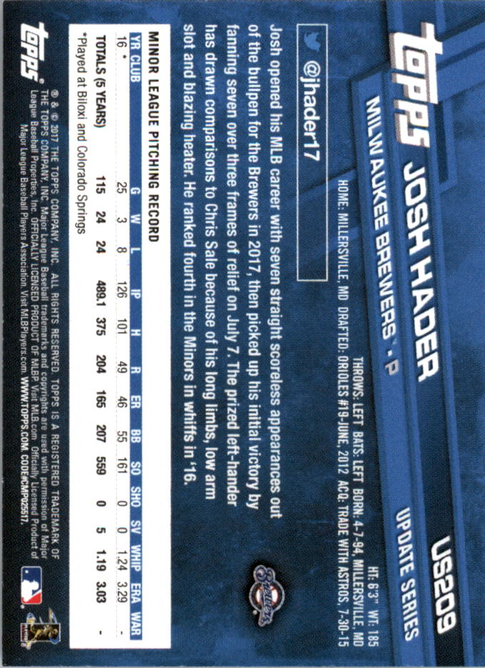 Béisbol Topps On Demand 2017 mini actualización US201-US300 - Imagen 19 de 131