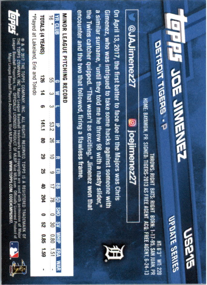 Béisbol Topps On Demand 2017 mini actualización US201-US300 - Imagen 27 de 131