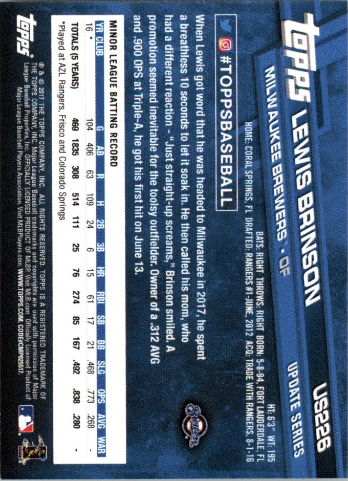 Béisbol Topps On Demand 2017 mini actualización US201-US300 - Imagen 41 de 131