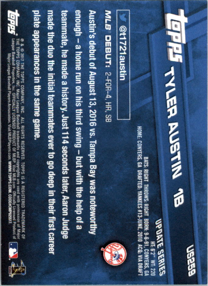 Béisbol Topps On Demand 2017 mini actualización US201-US300 - Imagen 83 de 131
