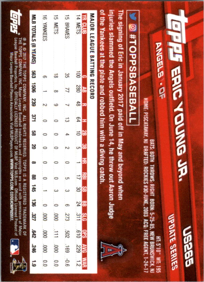 Béisbol Topps On Demand 2017 mini actualización US201-US300 - Imagen 91 de 131