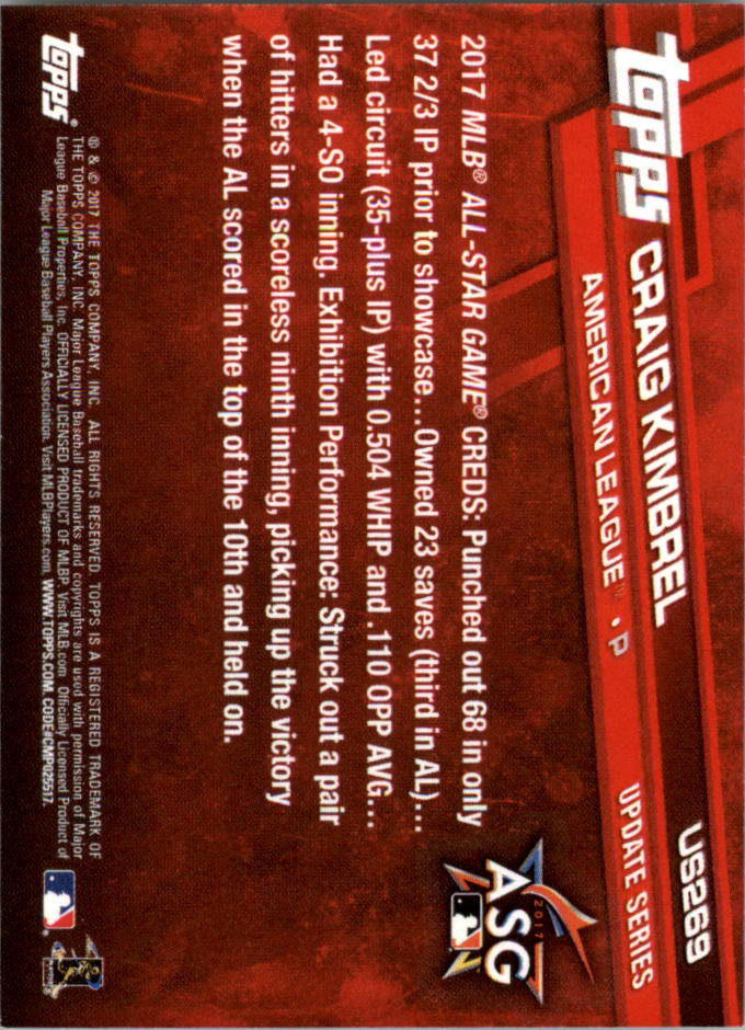 Béisbol Topps On Demand 2017 mini actualización US201-US300 - Imagen 97 de 131