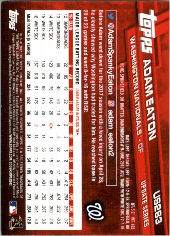 Béisbol Topps On Demand 2017 mini actualización US201-US300 - Imagen 117 de 131