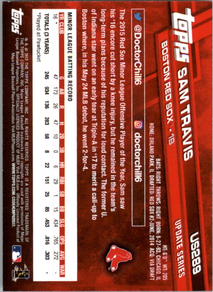 Béisbol Topps On Demand 2017 mini actualización US201-US300 - Imagen 121 de 131