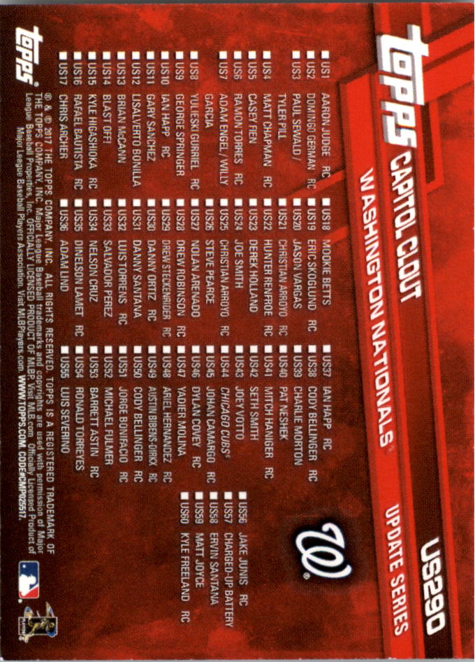 Béisbol Topps On Demand 2017 mini actualización US201-US300 - Imagen 123 de 131
