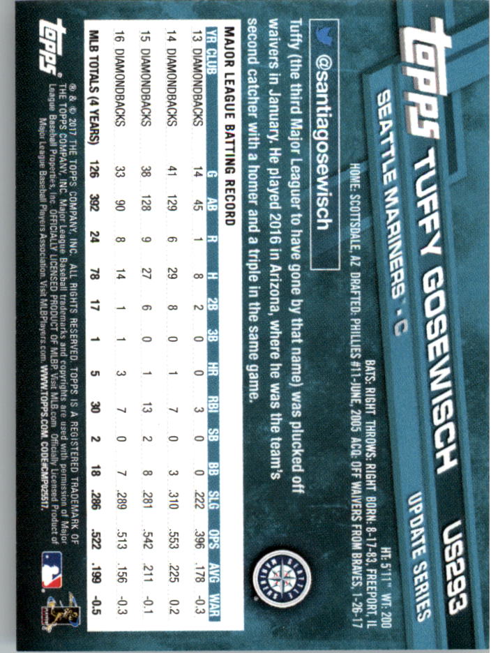 Béisbol Topps On Demand 2017 mini actualización US201-US300 - Imagen 129 de 131