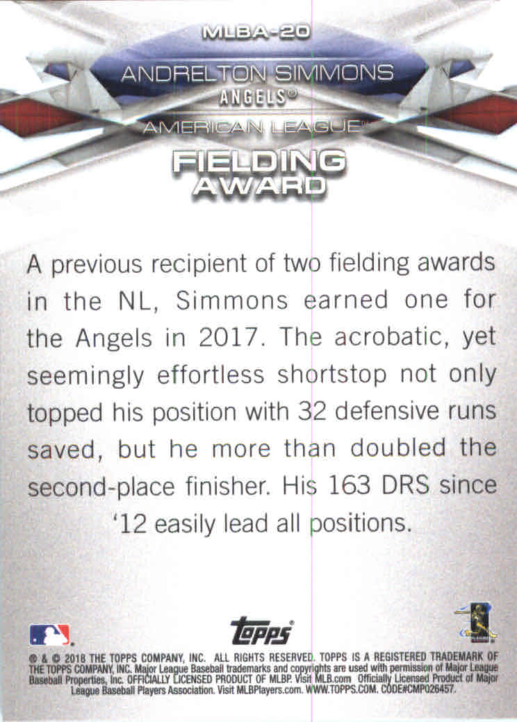 2018 Topps Series 1 Baseball Part 4 Insert Cards - Picture 17 of 95