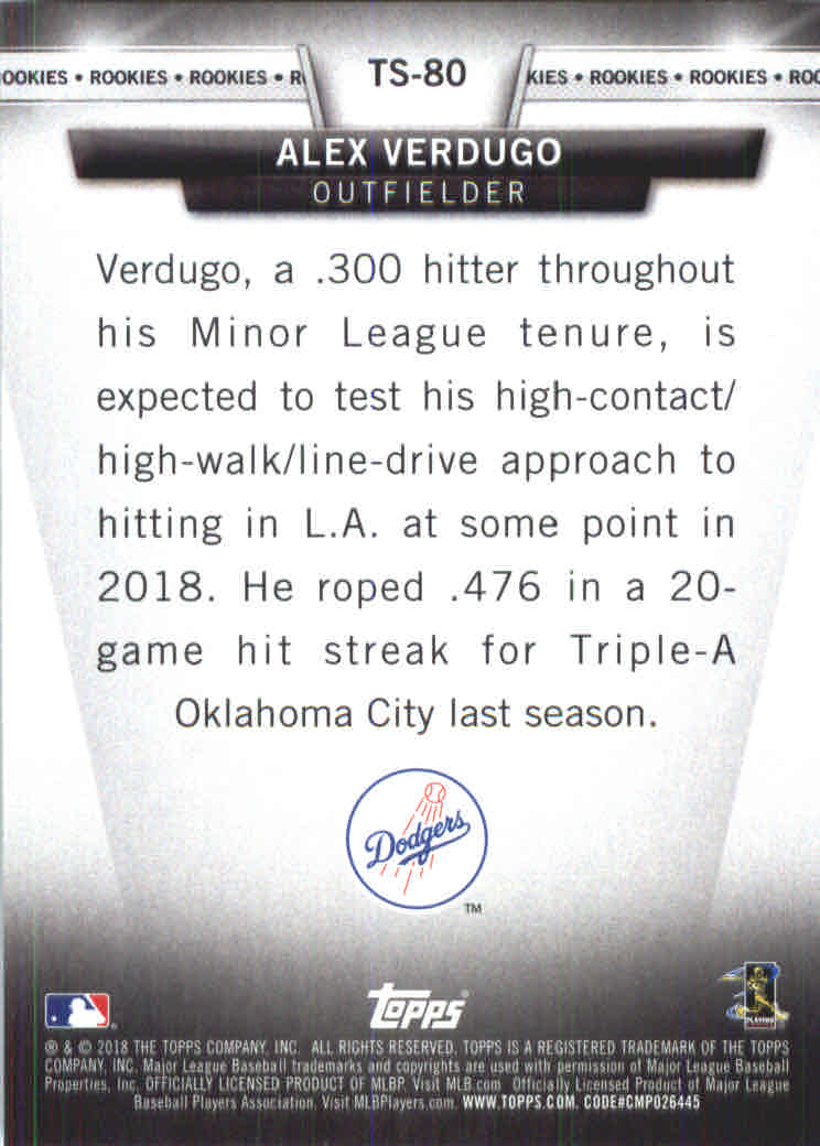 2018 Topps Series 1 Baseball Part 4 Insert Cards - Picture 61 of 95