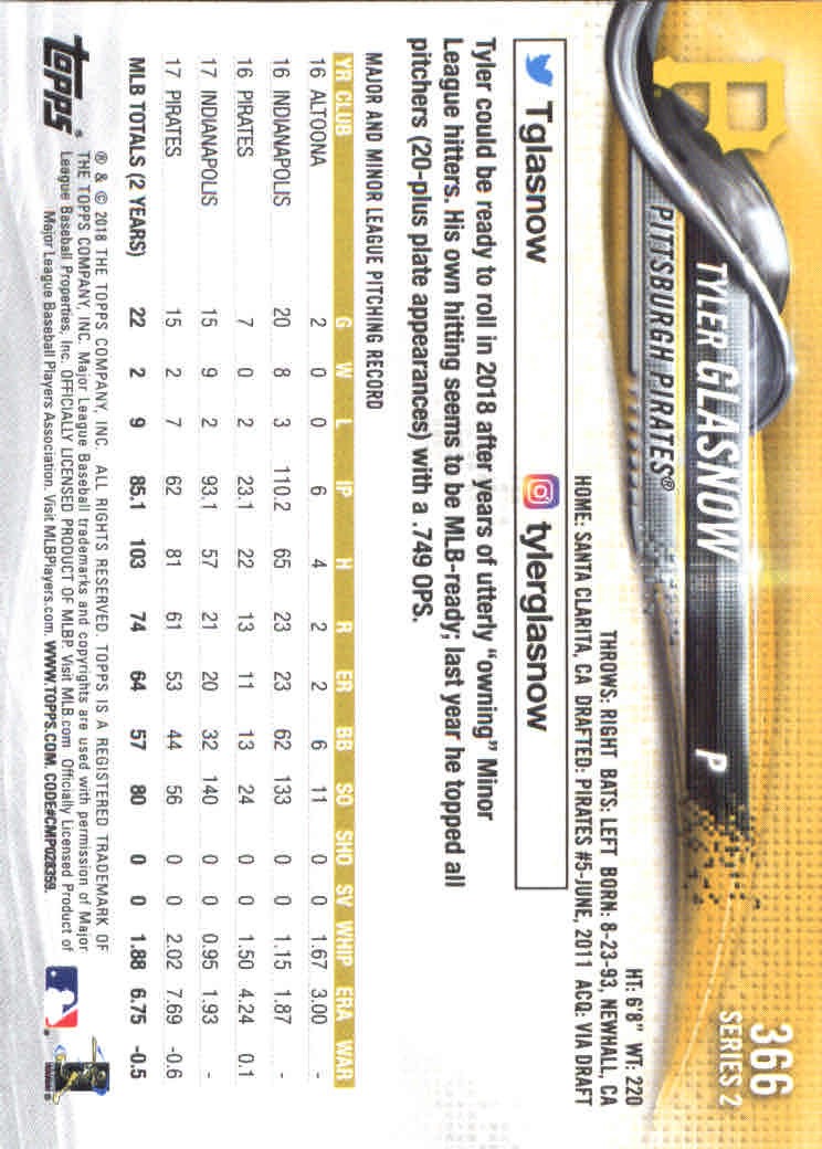 2018 Topps Series 2 Baseball Part 1 Main Set Card #351-#600 - Picture 33 of 487