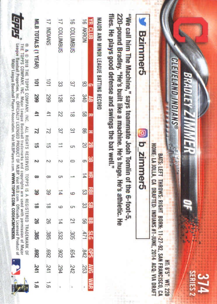 2018 Topps Series 2 Baseball Part 1 Main Set Card #351-#600 - Picture 49 of 487