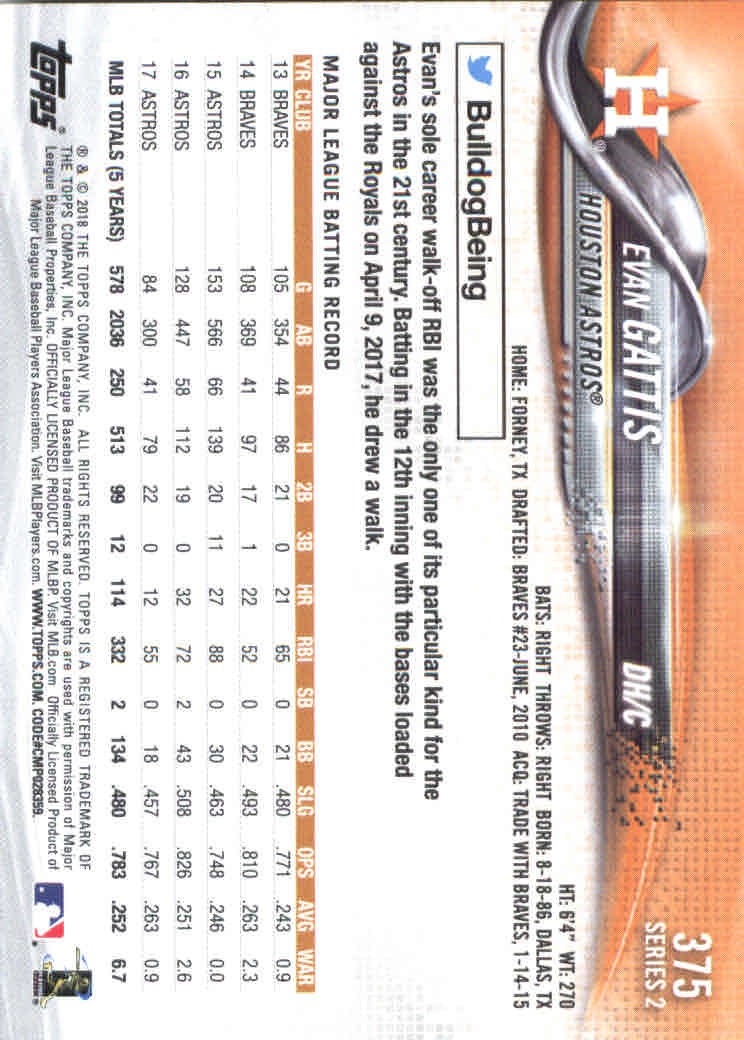 2018 Topps Series 2 Baseball Part 1 Main Set Card #351-#600 - Picture 51 of 487