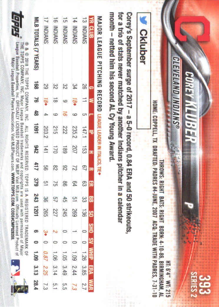 2018 Topps Series 2 Baseball Part 1 Main Set Card #351-#600 - Picture 87 of 487