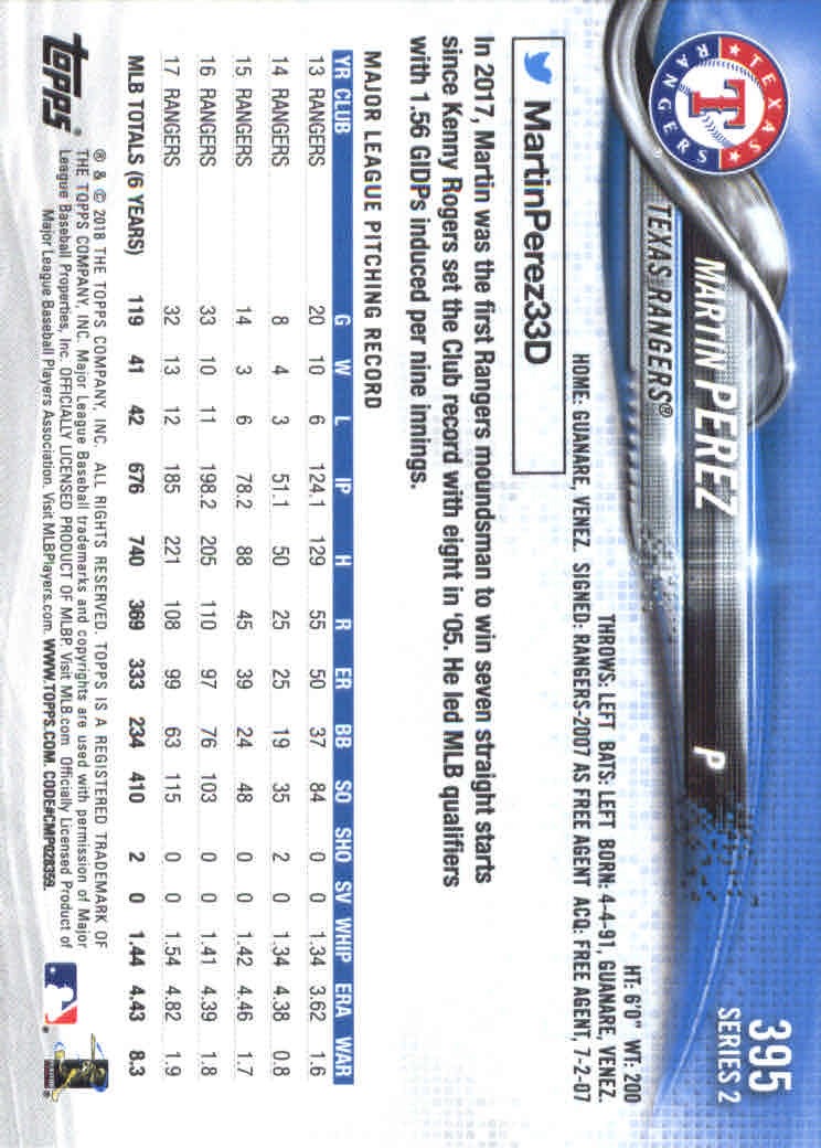 2018 Topps Series 2 Baseball Part 1 Main Set Card #351-#600 - Picture 91 of 487