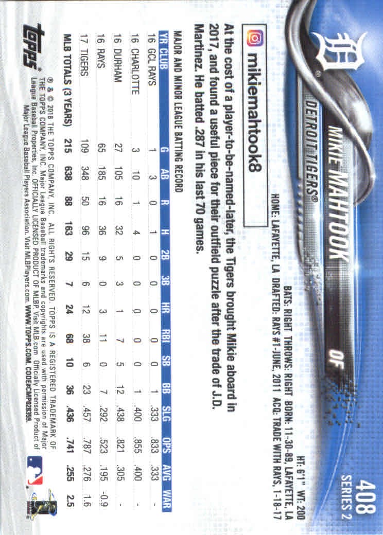 2018 Topps Series 2 Baseball Part 1 Main Set Card #351-#600 - Picture 117 of 487