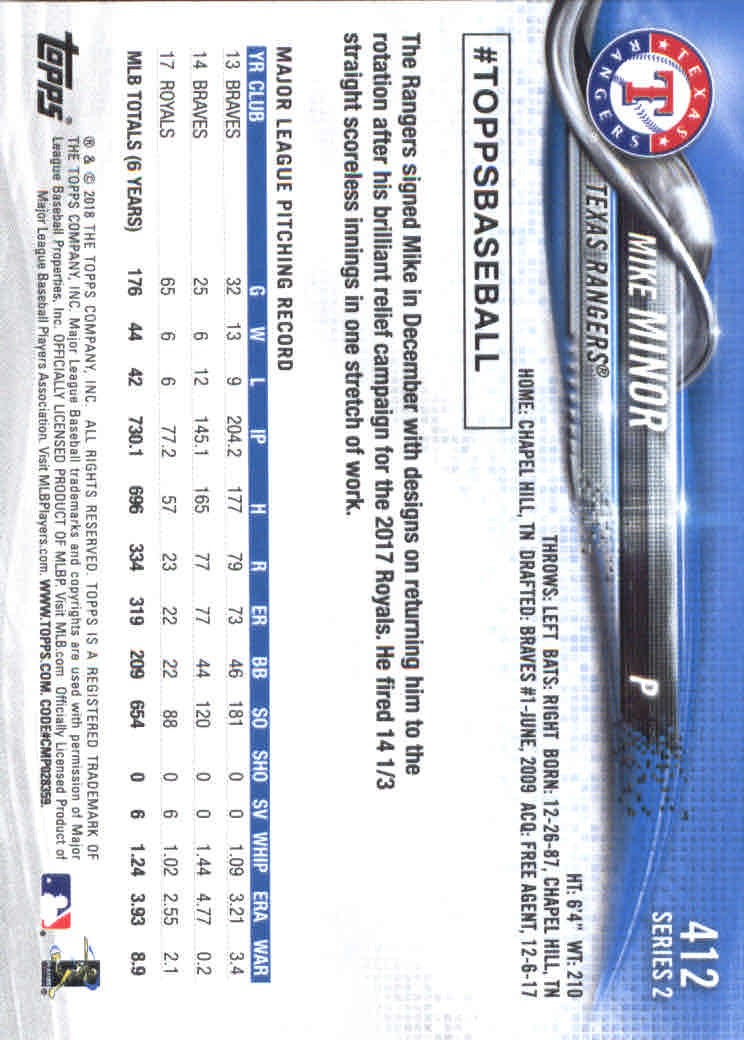 2018 Topps Series 2 Baseball Part 1 Main Set Card #351-#600 - Picture 125 of 487