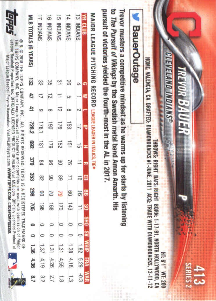 2018 Topps Series 2 Baseball Part 1 Main Set Card #351-#600 - Picture 127 of 487