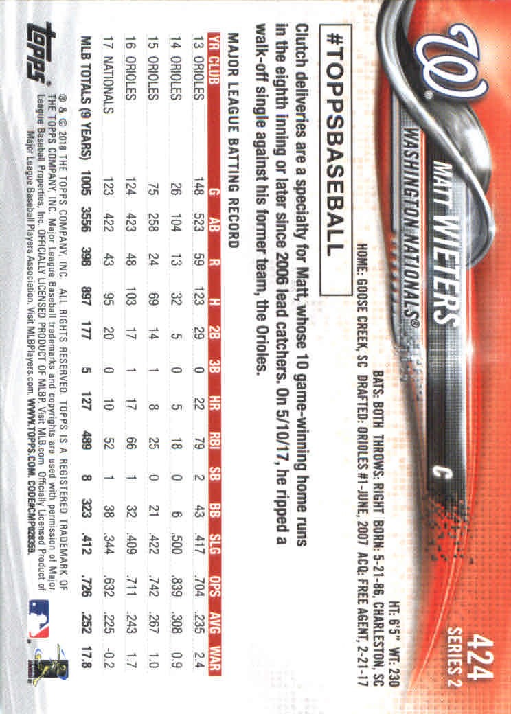 2018 Topps Series 2 Baseball Part 1 Main Set Card #351-#600 - Picture 147 of 487