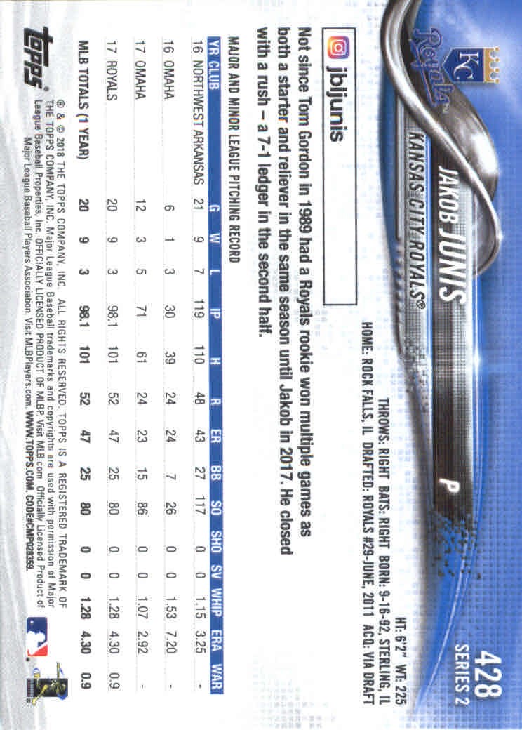2018 Topps Series 2 Baseball Part 1 Main Set Card #351-#600 - Picture 155 of 487