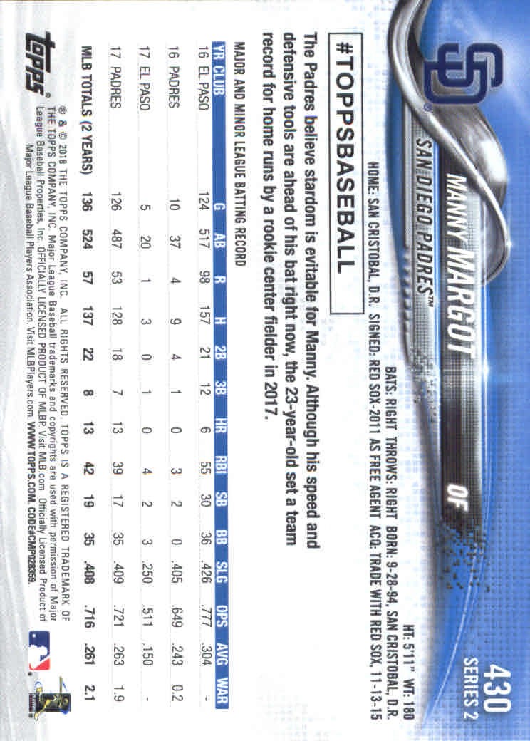 2018 Topps Series 2 Baseball Part 1 Main Set Card #351-#600 - Picture 159 of 487