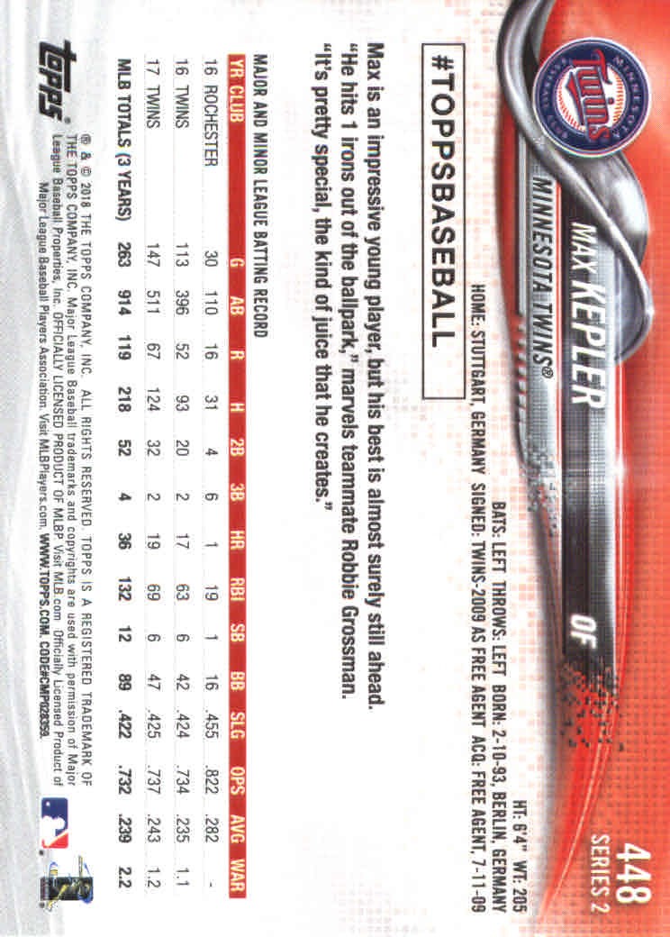 2018 Topps Series 2 Baseball Part 1 Main Set Card #351-#600 - Picture 193 of 487