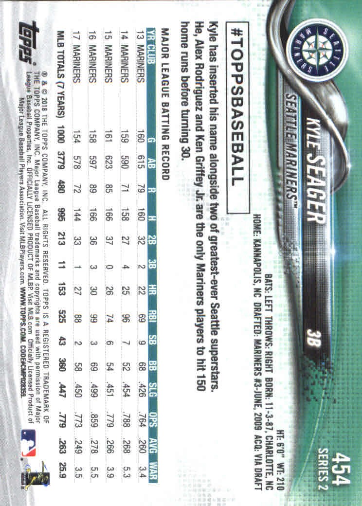 2018 Topps Series 2 Baseball Part 1 Main Set Card #351-#600 - Picture 205 of 487