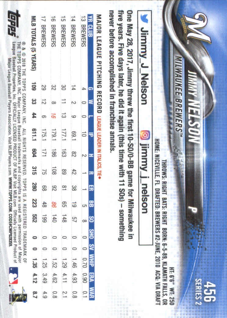 2018 Topps Series 2 Baseball Part 1 Main Set Card #351-#600 - Picture 209 of 487