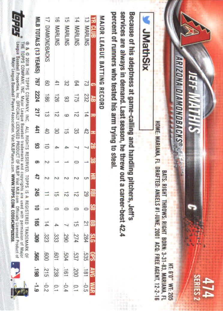 2018 Topps Series 2 Baseball Part 1 Main Set Card #351-#600 - Picture 245 of 487
