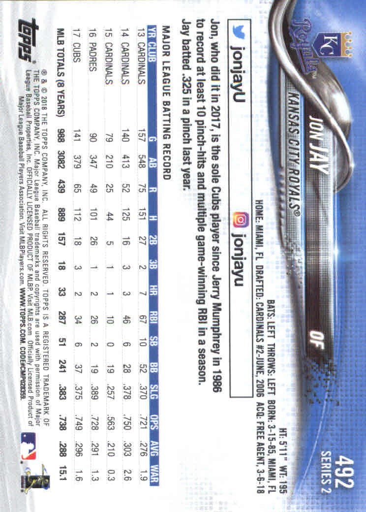 2018 Topps Series 2 Baseball Part 1 Main Set Card #351-#600 - Picture 277 of 487