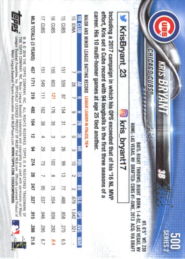 2018 Topps Series 2 Baseball Part 1 Main Set Card #351-#600 - Picture 291 of 487
