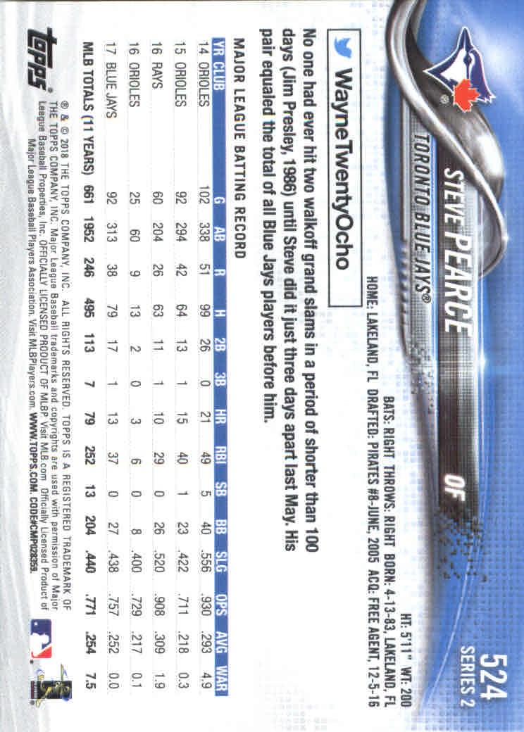 2018 Topps Series 2 Baseball Part 1 Main Set Card #351-#600 - Picture 339 of 487