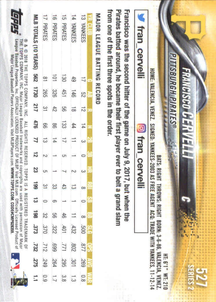 2018 Topps Series 2 Baseball Part 1 Main Set Card #351-#600 - Picture 345 of 487