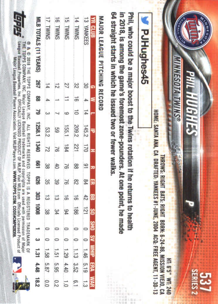 2018 Topps Series 2 Baseball Part 1 Main Set Card #351-#600 - Picture 363 of 487