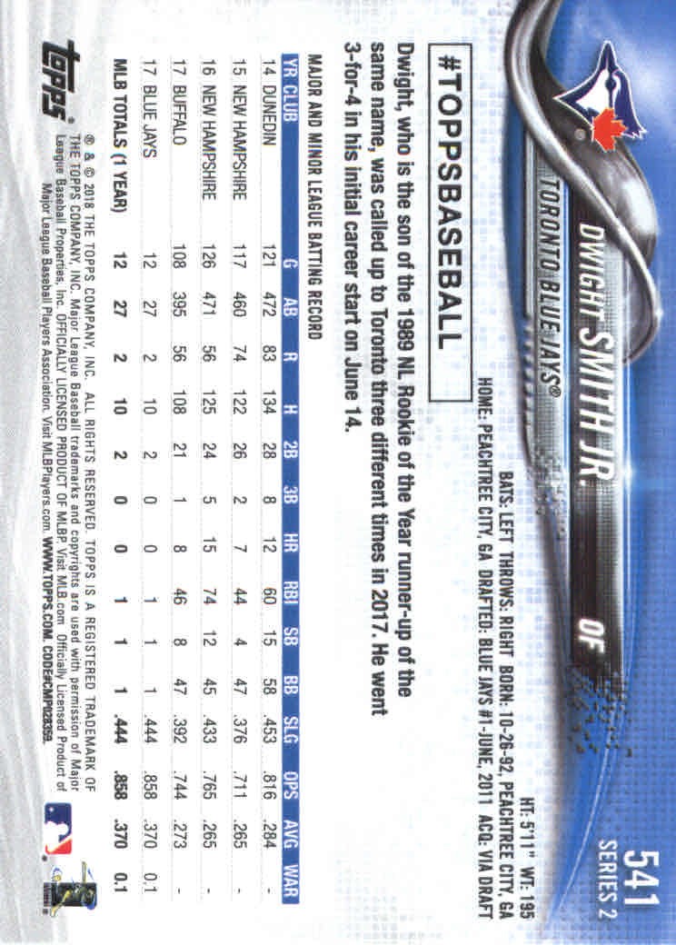 2018 Topps Series 2 Baseball Part 1 Main Set Card #351-#600 - Picture 371 of 487