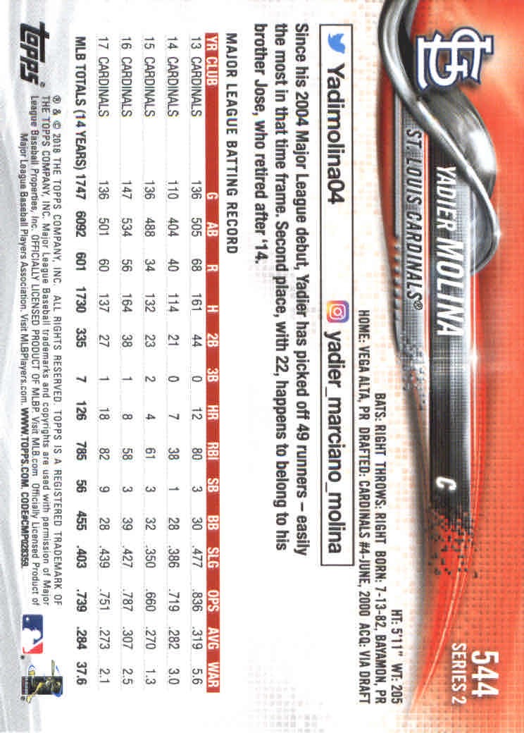 2018 Topps Series 2 Baseball Part 1 Main Set Card #351-#600 - Picture 377 of 487