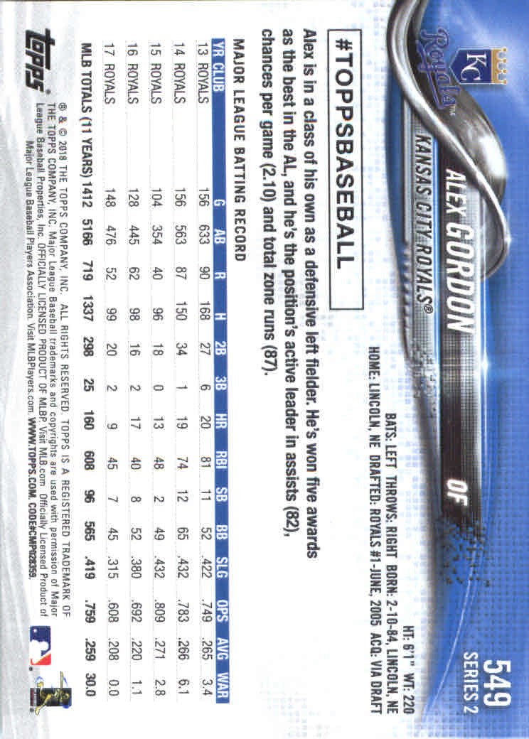 2018 Topps Series 2 Baseball Part 1 Main Set Card #351-#600 - Picture 387 of 487