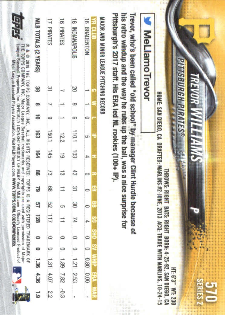 2018 Topps Series 2 Baseball Part 1 Main Set Card #351-#600 - Picture 427 of 487