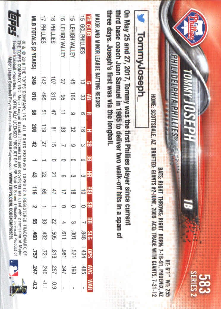 2018 Topps Series 2 Baseball Part 1 Main Set Card #351-#600 - Picture 453 of 487