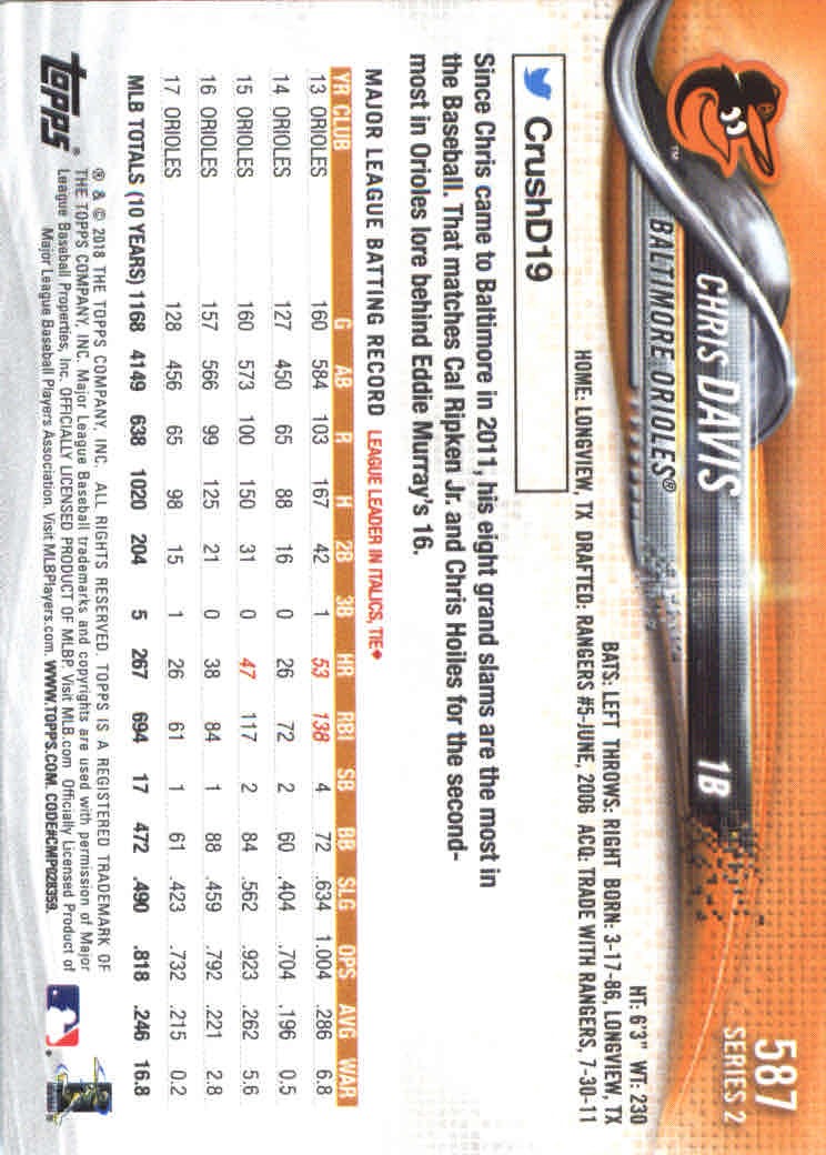 2018 Topps Series 2 Baseball Part 1 Main Set Card #351-#600 - Picture 461 of 487