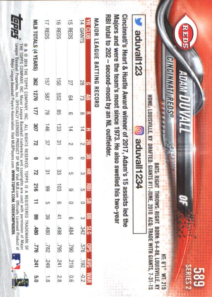2018 Topps Series 2 Baseball Part 1 Main Set Card #351-#600 - Picture 465 of 487