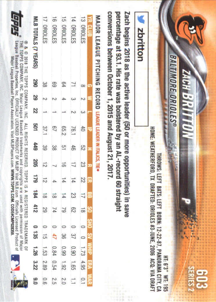 2018 Topps Series 2 Baseball Part 2 Main Set Card #601-#700 - Picture 7 of 187