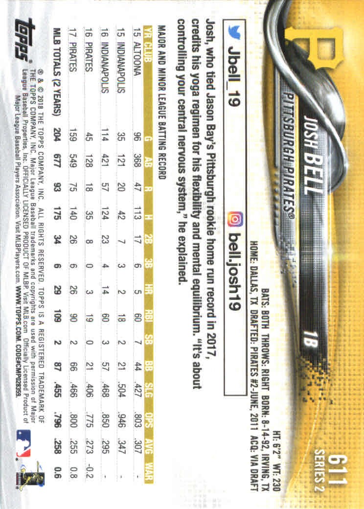 2018 Topps Series 2 Baseball Part 2 Main Set Card #601-#700 - Picture 23 of 187