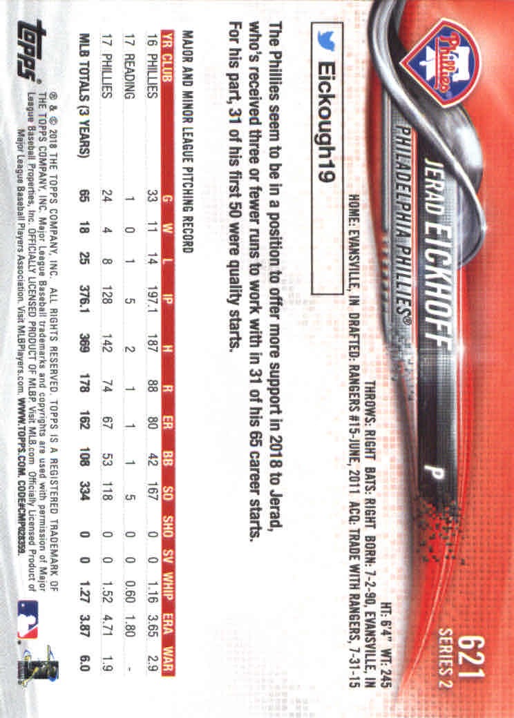 2018 Topps Series 2 Baseball Part 2 Main Set Card #601-#700 - Picture 43 of 187