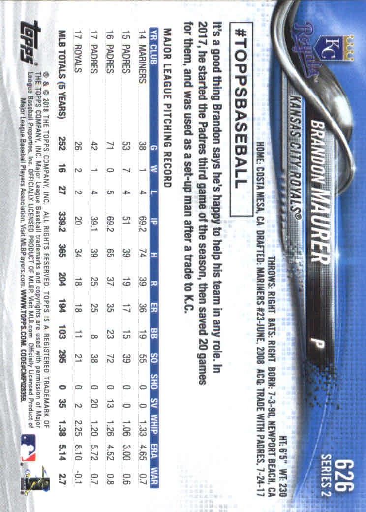2018 Topps Series 2 Baseball Part 2 Main Set Card #601-#700 - Picture 53 of 187