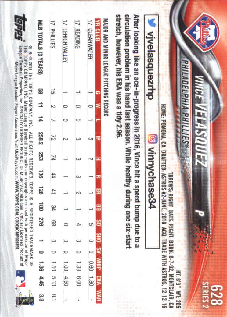 2018 Topps Series 2 Baseball Part 2 Main Set Card #601-#700 - Picture 57 of 187