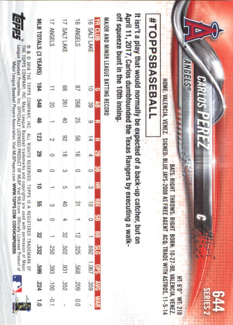 2018 Topps Series 2 Baseball Part 2 Main Set Card #601-#700 - Picture 89 of 187